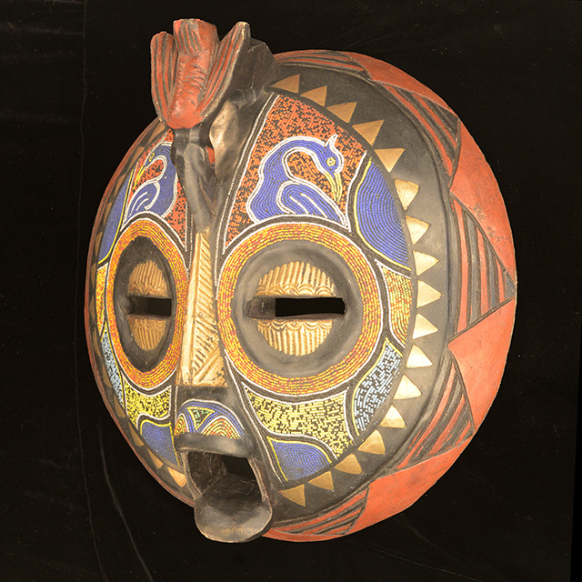 African luba mask Left Angle - Click for a more detailed view of this African mask. African luba mask Left Angle